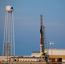 RockSat-X Terrier-Improved Malemute on the launch pad.